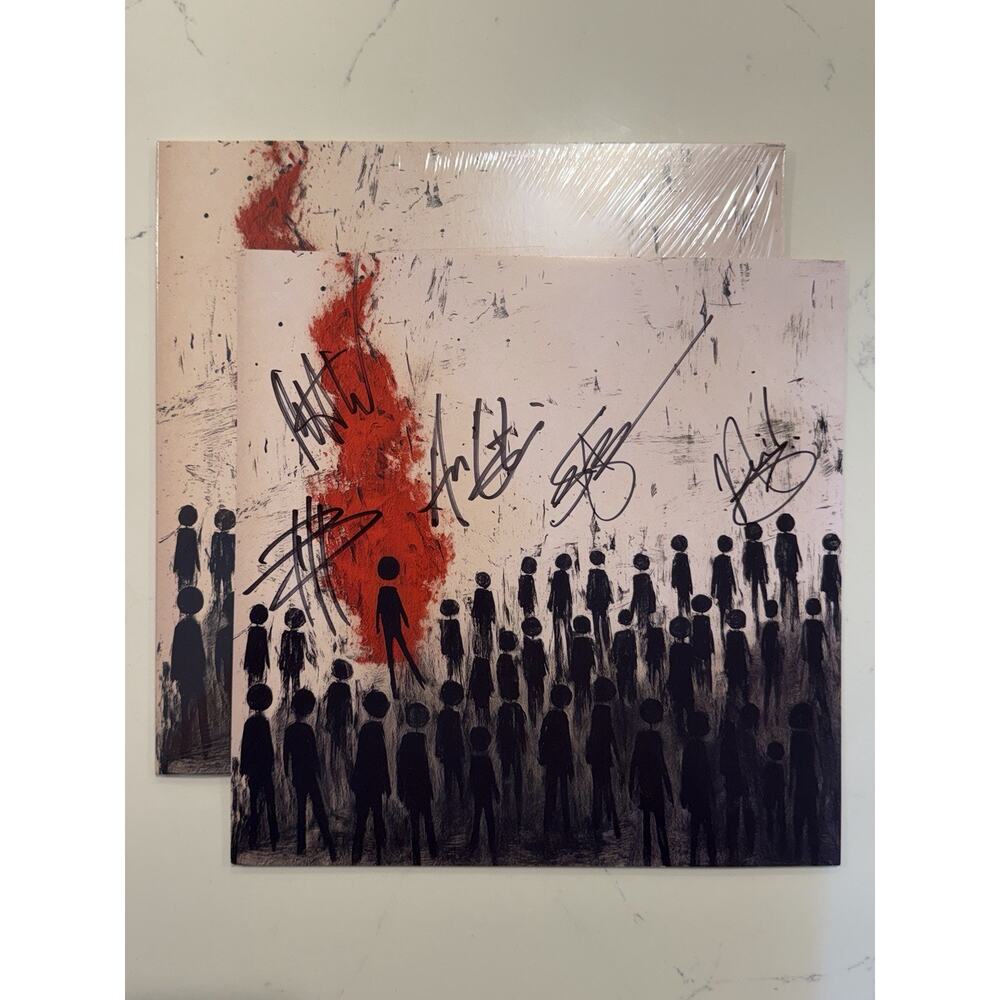 Three Days Grace AlienNation Band Signed Vinyl Exclusive 2025 AUTOGRAPH #4